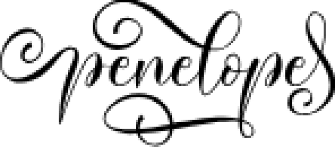 Penelope Font Preview