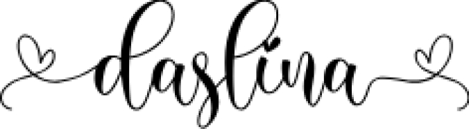 Daslina Font Preview