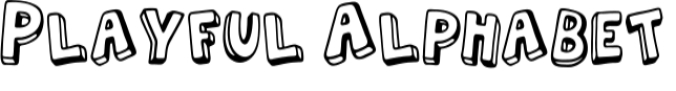 Playful Alphabet Font Preview
