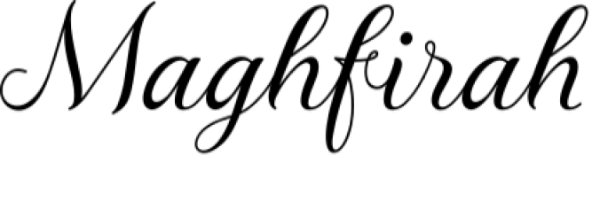 Maghfirah Font Preview