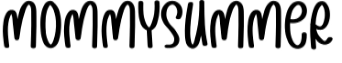 Mommy Summer Font Preview