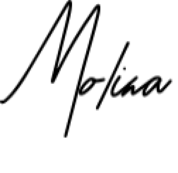 Molina Font Preview