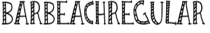 Bar Beach Font Preview