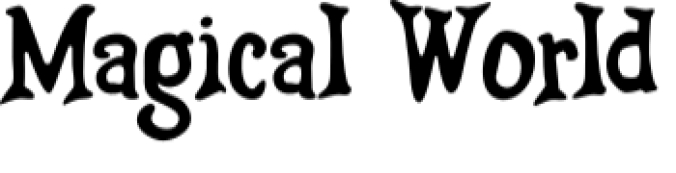 Magical World Font Preview