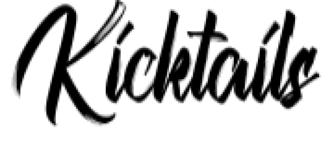 Kicktails Font Preview