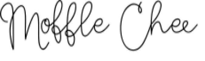 Moffle Chee Handwritten Font Preview