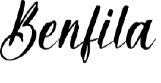 Benfila Font Preview