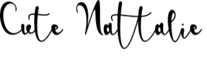 Cute Nattalie Font Preview