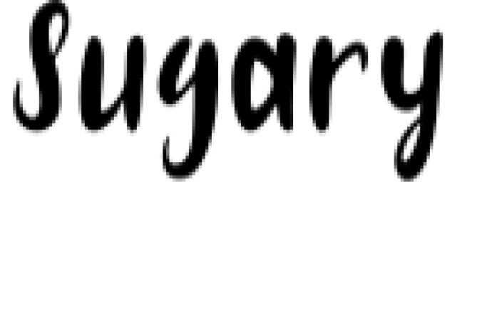 Sugary Font Preview