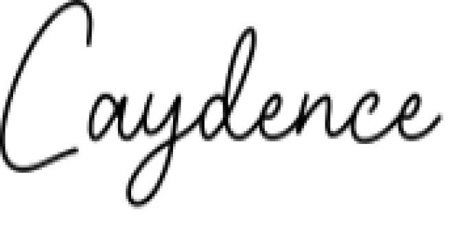 Caydence Font Preview