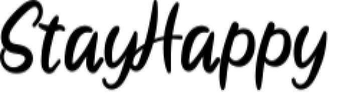 Stay Happy Font Preview