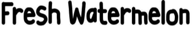 Fresh Watermelon Font Preview