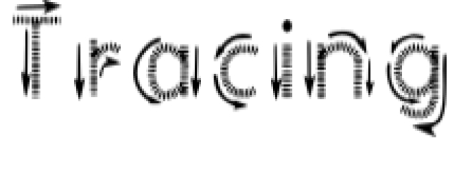 Tracing Font Preview
