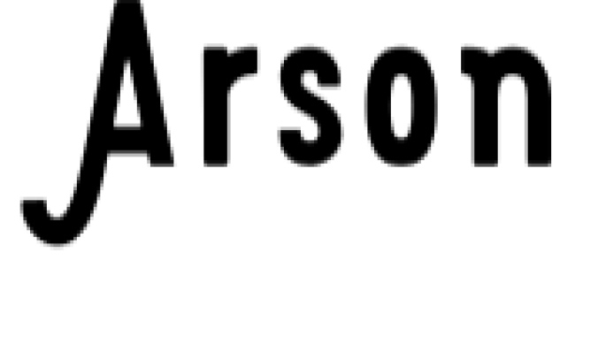 Arson Font Preview