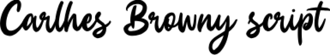 Carlhes Browny Font Preview