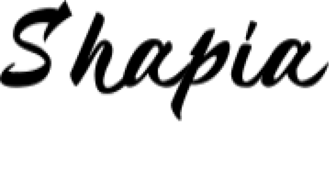 Shapia Font Preview