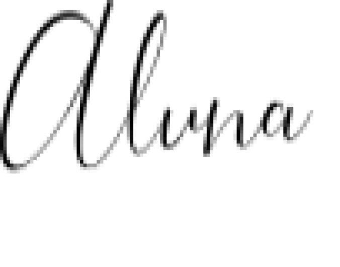 Aluna Font Preview