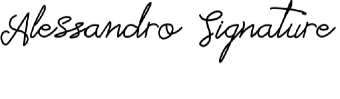 Alessandro Signature Font Preview