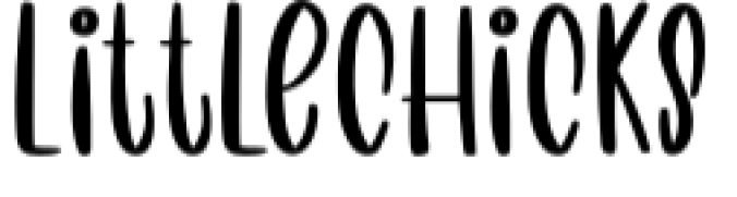 Little Chicks Font Preview