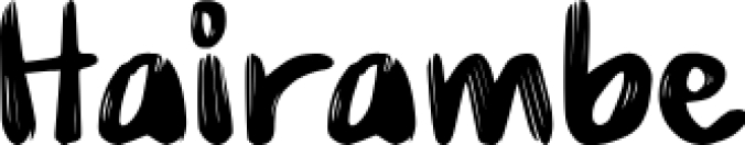 Hairambe - Brush Font Preview