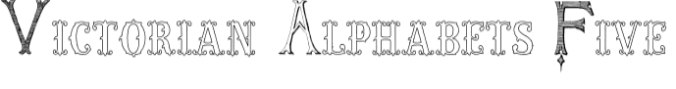 Victorian Alphabets Five Font Preview