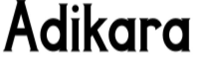 Adikara Font Preview