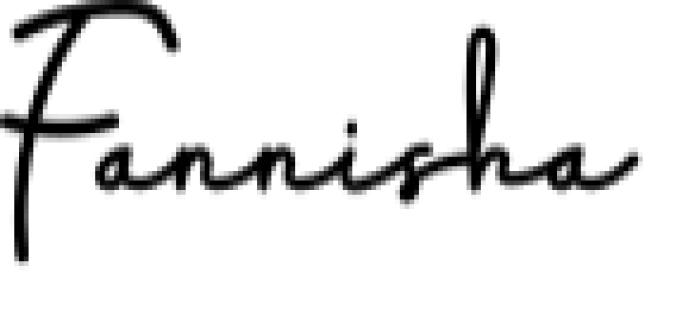 Fannisha Font Preview