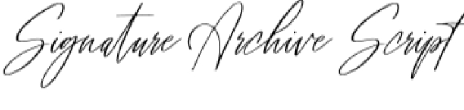 Signature Archive Font Preview