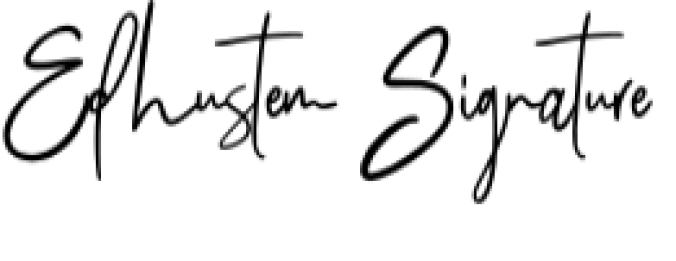 Edhustem Signature Font Preview