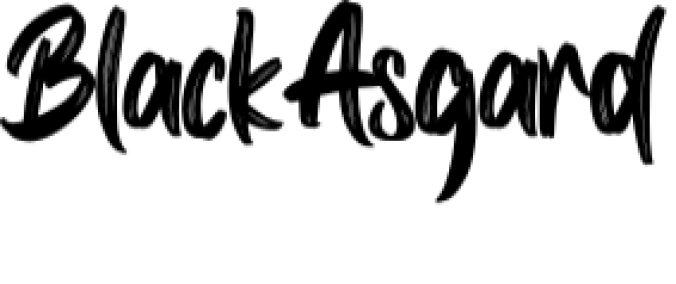 Black Asgard Font Preview