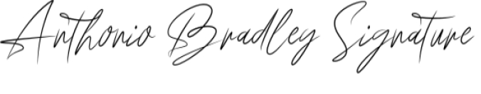 Anthonio Bradley Font Preview