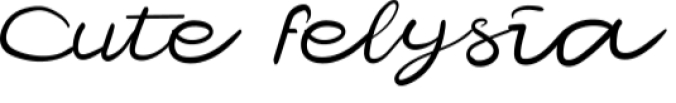 Cute Felysia Font Preview
