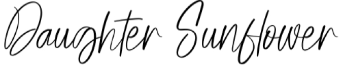 Daughter Sunflower Font Preview