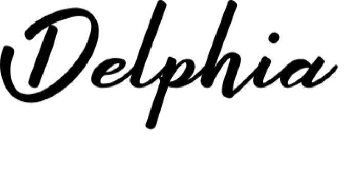 Delphia Font Preview