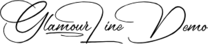 Glamour Line Font Preview