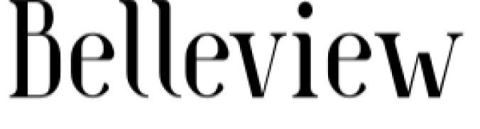 Belleview Font Preview