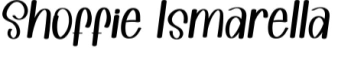 Shoffie Ismarella Font Preview