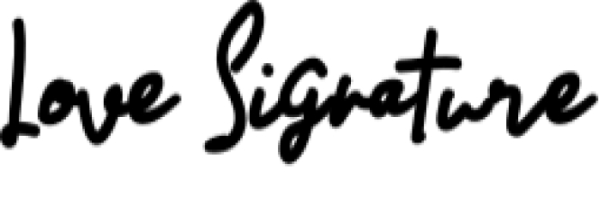 Love Signature Font Preview