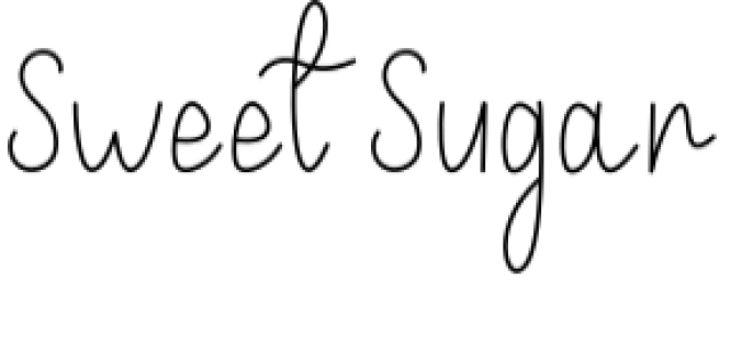 Sweet Sugar Font Preview