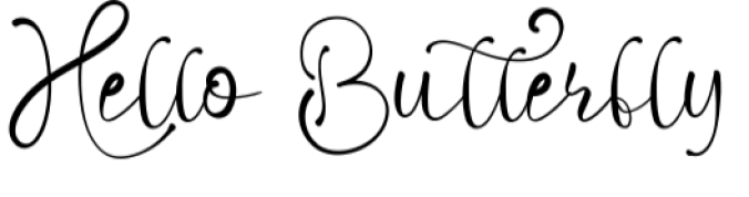 Hello Butterfly Font Preview