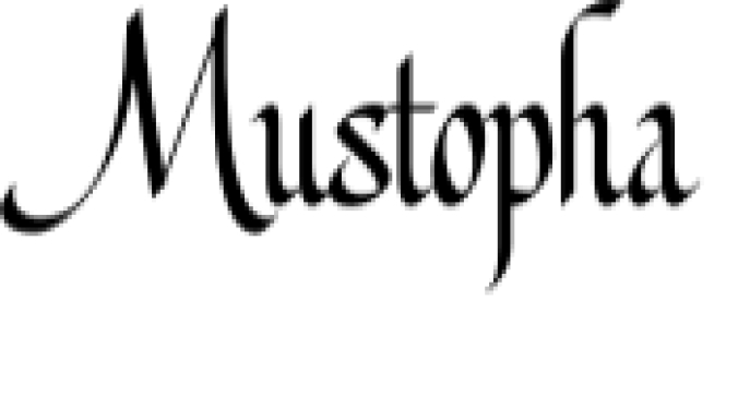 Mustopha Font Preview