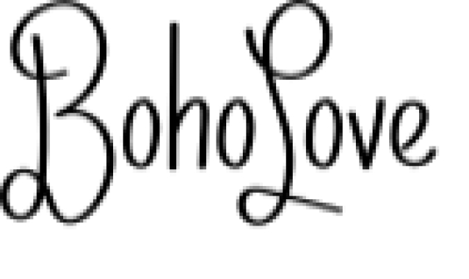 Boho Love Font Preview