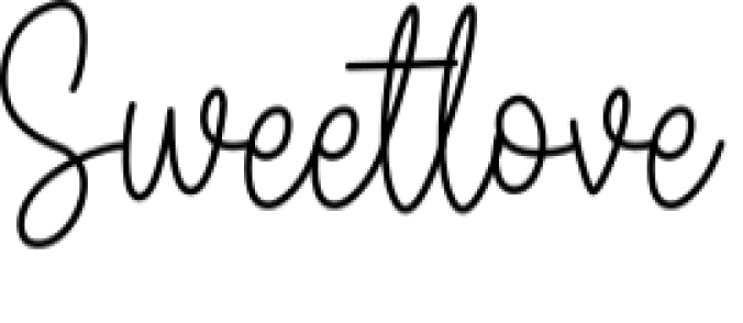 Sweetlove Font Preview