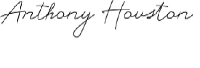 Anthony Houston Font Preview