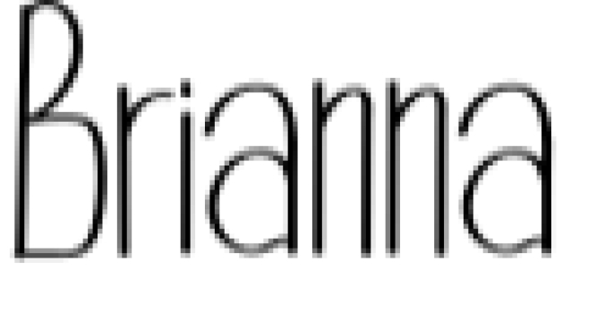 Brianna Font Preview