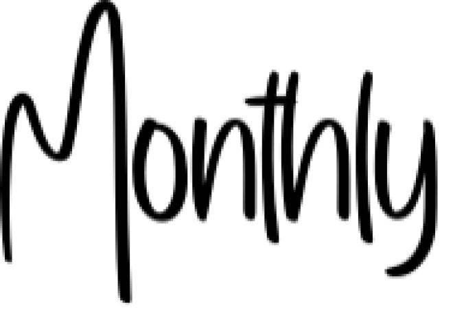Monthly Font Preview