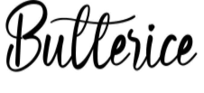 Butterice Font Preview