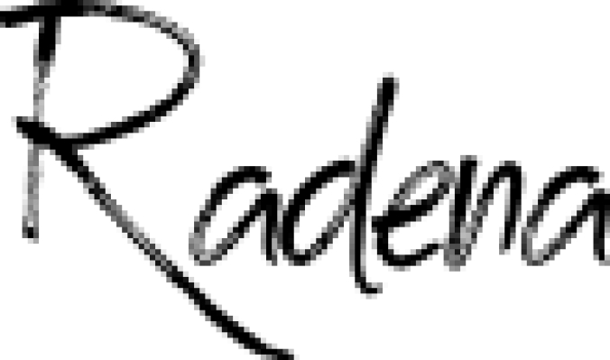 Radena Font Preview