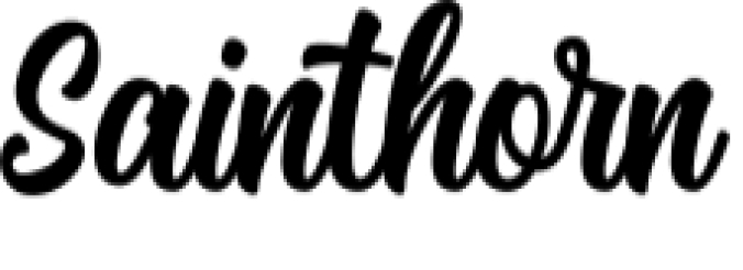 Sainthorn Font Preview