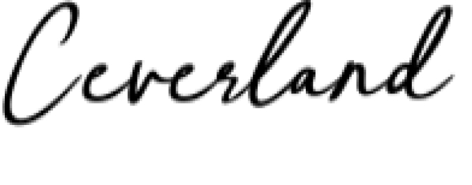 Ceverland Font Preview